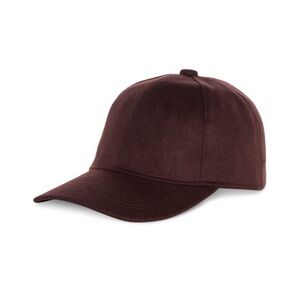 Vince Burgundy Cashmere Baseball Cap for Women